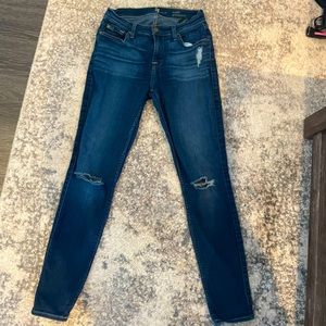 7 for all mankind ankle skinny jeans